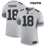 Youth NCAA Ohio State Buckeyes Jonathon Cooper #18 College Stitched Authentic Nike Gray Football Jersey GX20W51RT